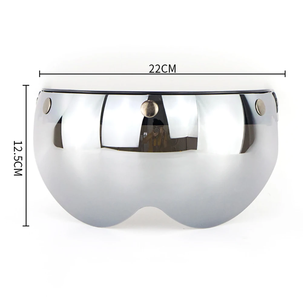

Helmet Visor Motorbike Retro Half Helmet Lens Three Button Modified Lens Glasses Motorcycle Lens Motocross 3/4 Face Visor
