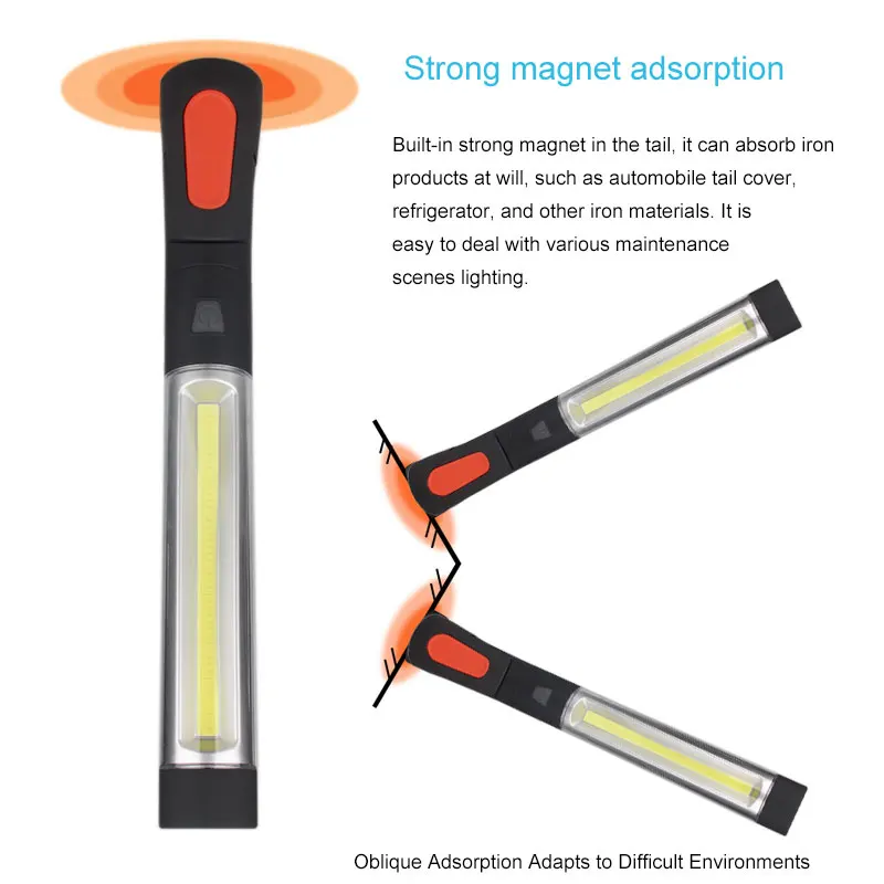 3 режима COB светодиодный автомобильный гаражный инспекционный рабочий