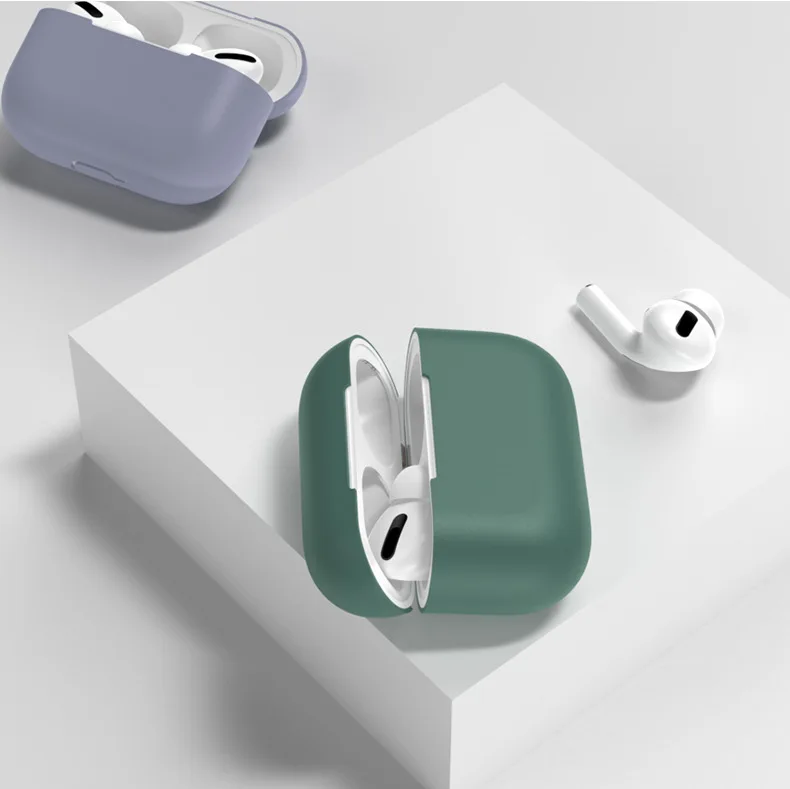 

New Liquid silicone Case for airpods pro protective cover for airpods 3 generation wireless bluetooth silicone headset case