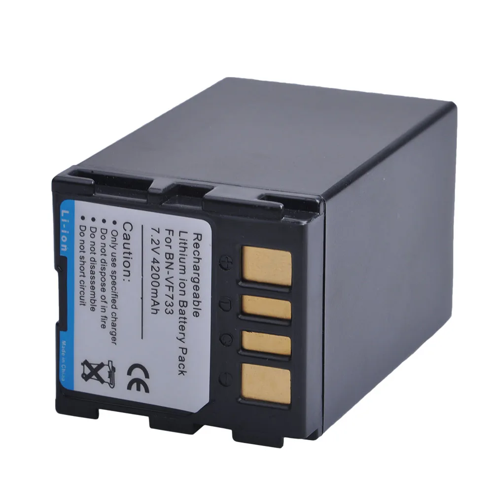 1 шт. 4200 мА/ч, BN-VF733 BNVF733 BN VF733 Перезаряжаемые Li-Ion Батарея для JVC BN-VF733 BN-VF707U BN-VF714U BN-VF733U цифровой Камера
