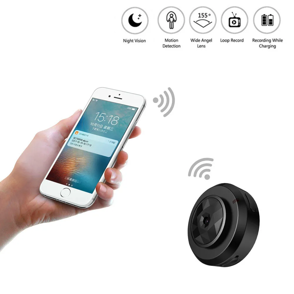 C6 camsoy Cookycam Micro wifi мини самая маленькая камера HD 720P с ночным видением IP Cam домашняя