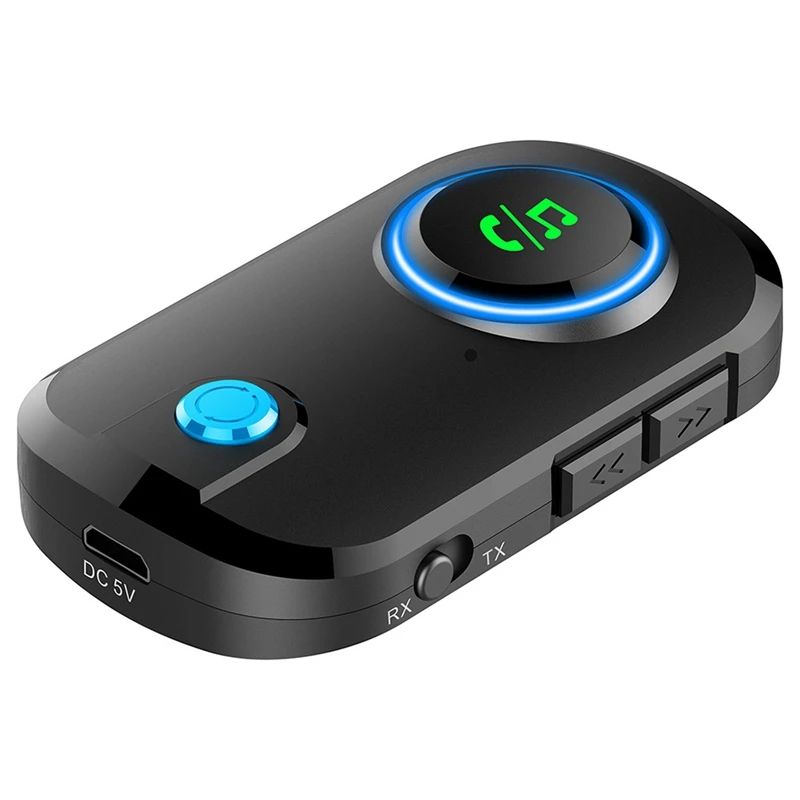 

Car Bluetooth Audio Receiver Hands-Free Call Speaker Upgrader TV Audio Transmitter Combo 2 in 1