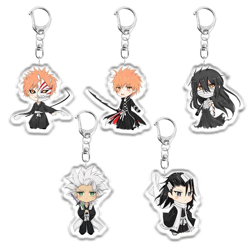 Брелок для ключей с аниме отбеливателем акриловая фигурка Hitsugaya Toushirou