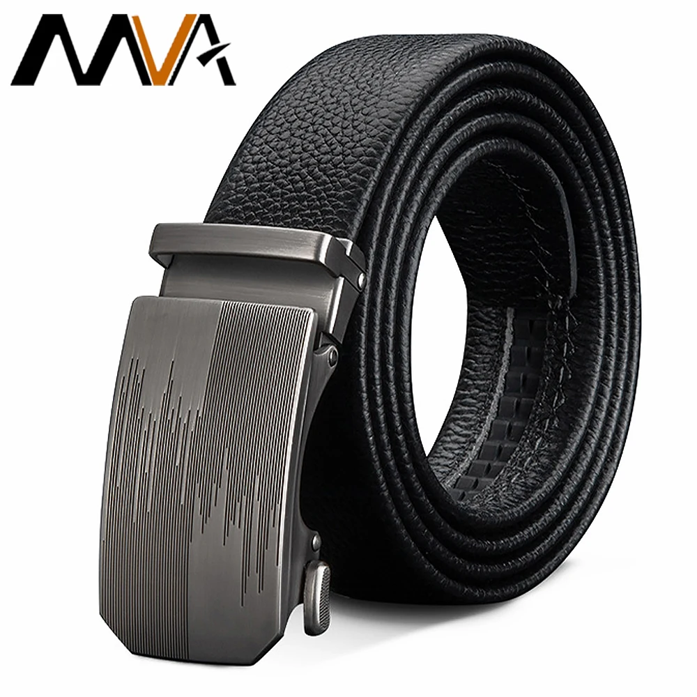 MVA Waist Belt Men Brand Genuine Leather Belt Man Men's Belt Cow Man Designer Belts Fashion Automatic Buckle Belts For Men   HZD