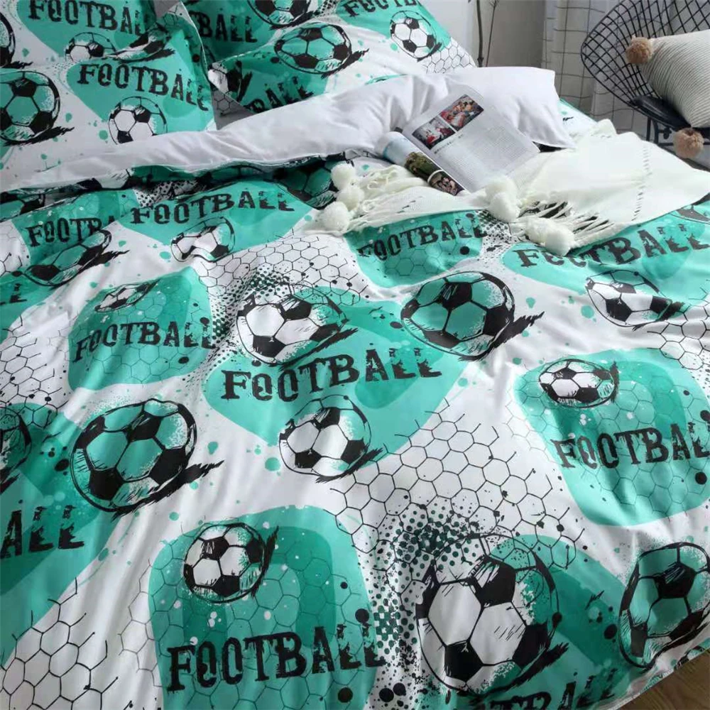 Постельное белье для мальчиков с принтом футбольного мяча детское стеганое