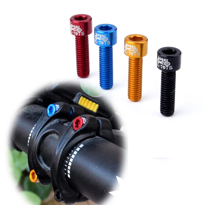 

Handlebar Stem Screw Bolt Aluminum Alloy Stem Screw Fixed MTB 4pcs New Useful High Quality