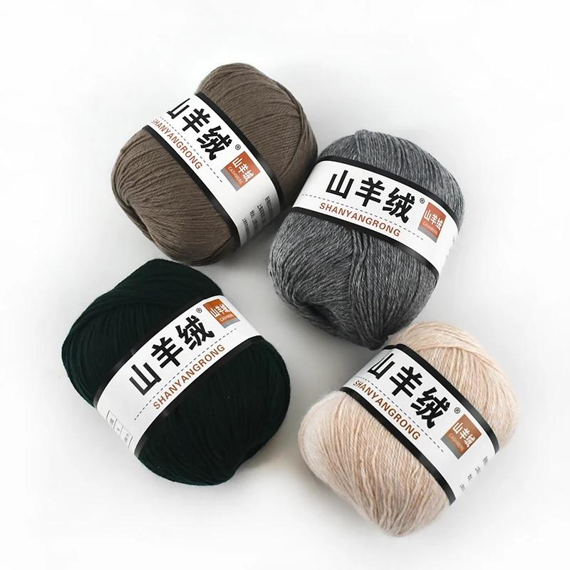 Meetee 500g(1roll=50g) Natural Cashmere Yarn Hand Knitting Line DIY Manual Hat Scarf Velvet Wool Thick Knit YarnCraft Material | Дом и сад