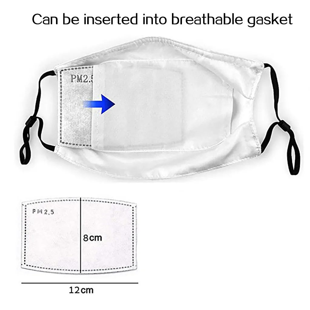 

#25P Dustproof Flower Mouth Mask Face Shiled Filter Mascarillas Unisex Cotton Face Mask Mouth Cover For Cycling Camp