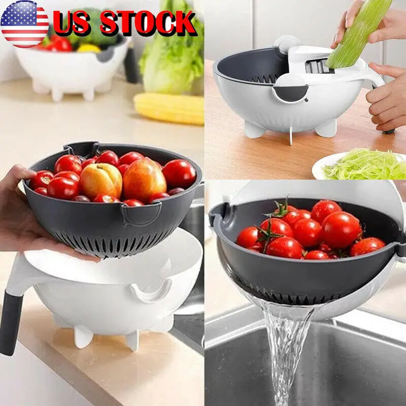Многофункциональный ручной слайсер для слива чаша устройство резки овощей и