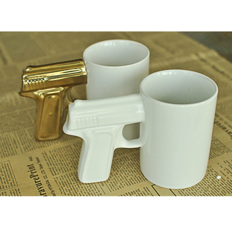 Новинка пистолет керамическая чашка для кофе и чая посуда напитков дома офиса