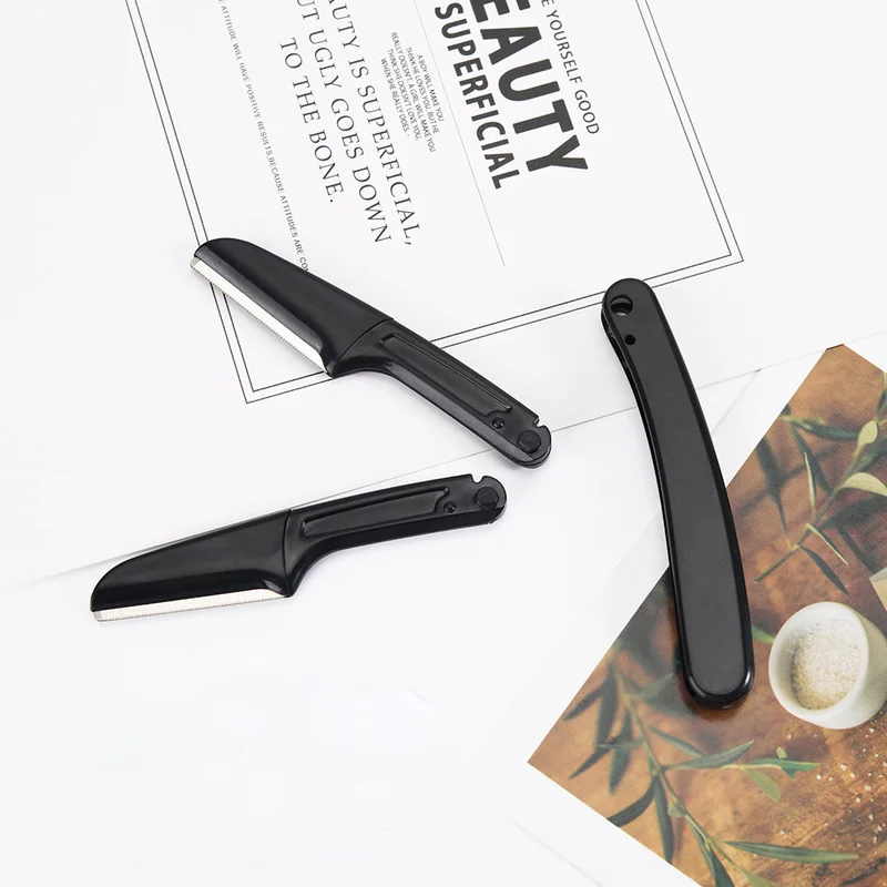 

Men's Portable Folding Eyebrow Trimmer Eyebrow Trimmer with Replaceable Blade Easy To Scrape Without Hurting The Skin
