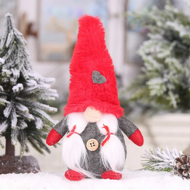 Merry Christmas Long Hat Swedish Santa Gnome Plush Doll Ornament Xmas Tree Decor Home Party Decoration Gifts for Kids Boys Girls | Дом и сад