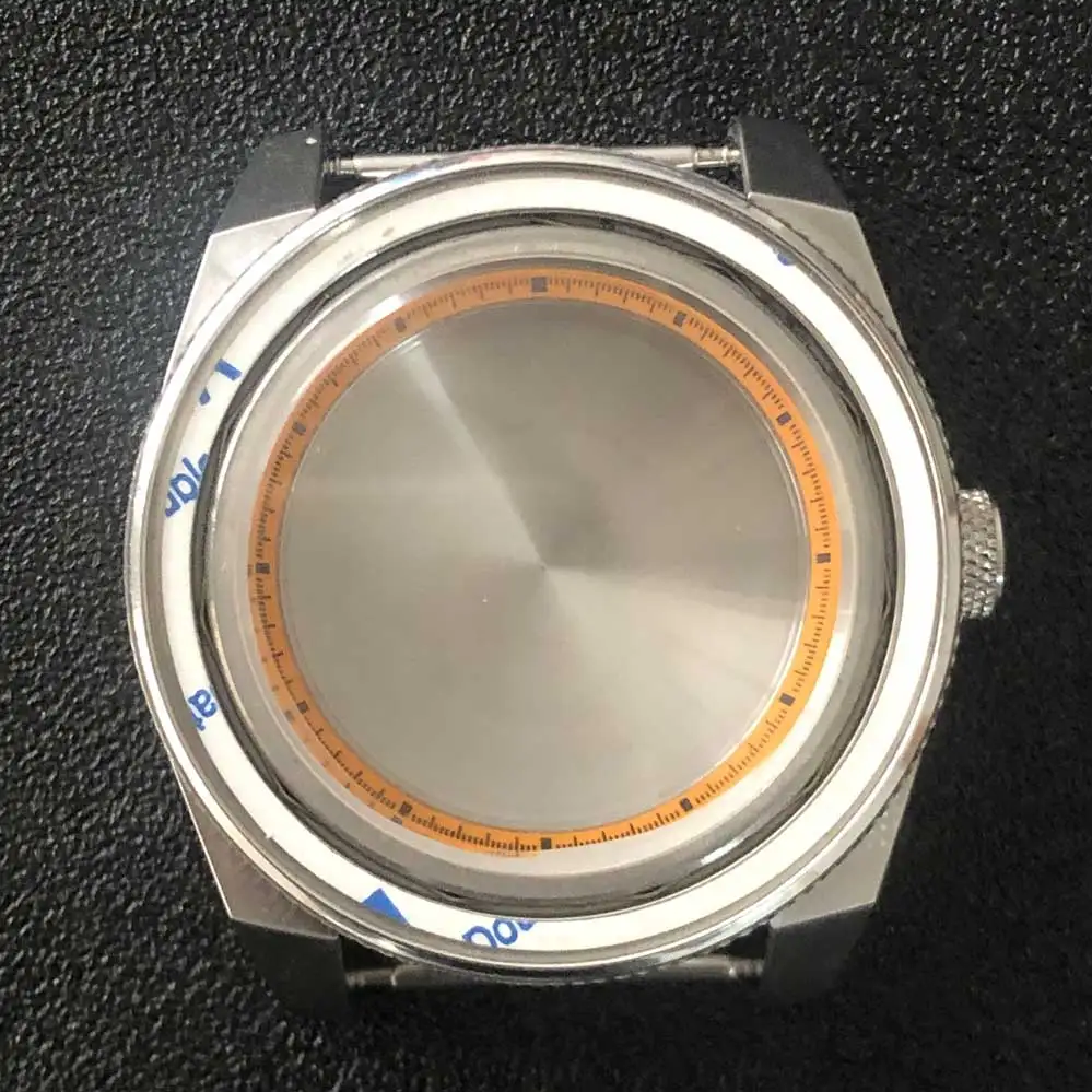 Оранжевый чехол для часов с внутренним затемнением 43 мм из нержавеющей стали 316L