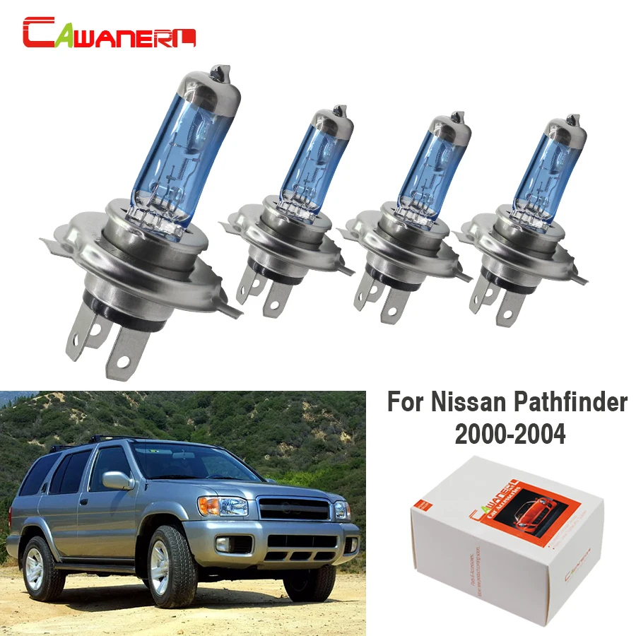 Автомобильная галогенная лампа Cawaner 4X100 Вт H4 Hi/Lo теплый белый свет 4300K 12 В