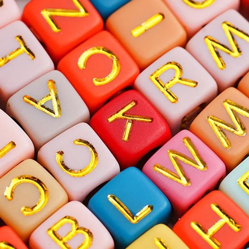 Бусины алфавита для изготовления ювелирных изделий ручной работы аксессуары
