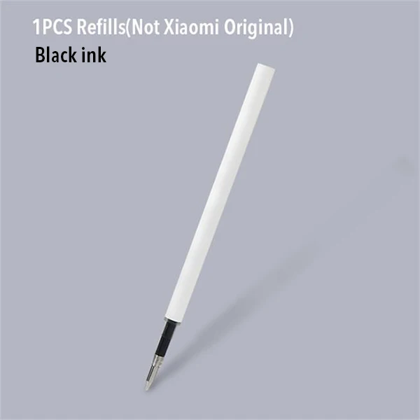 1 Refill Black ink Ручка Xiao mi jia с 0,5 мм швейцарской заправкой 143 мм роликовый шариковый знак ручка mi Xio mi Sign шариковые черные чернила для ручки - Цвет: 1 Refill Black ink