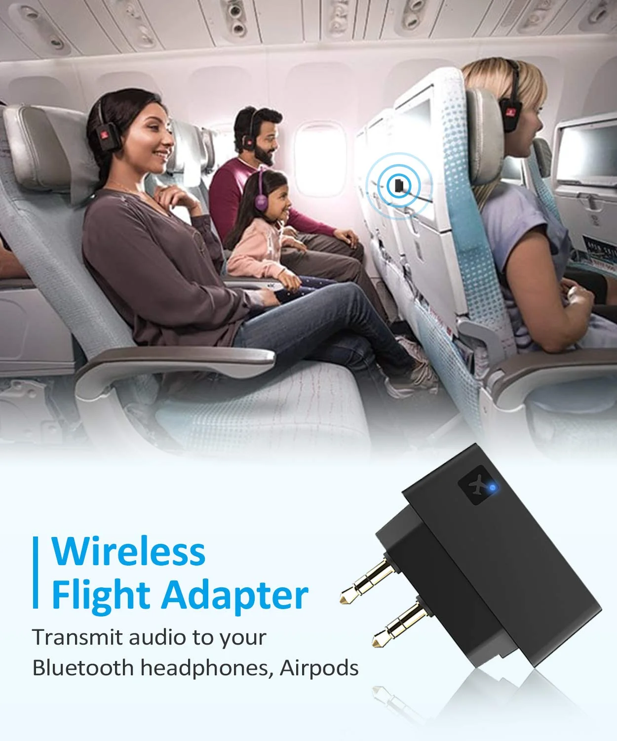 Адаптер для полета самолета адаптер Bluetooth 5 0 A2DP наушников Bose 700 QC30 QC35 SoundSport