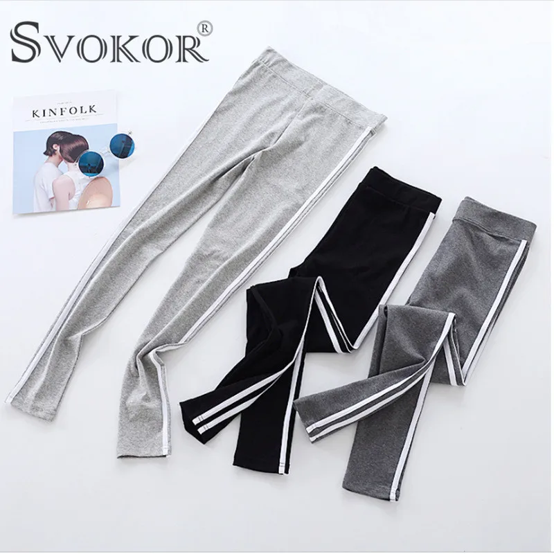 

SVOKOR Seamless Workout Leggings Women Casaual Perfect Fit External Wear Leggings Sport New Ankle-Length Pants