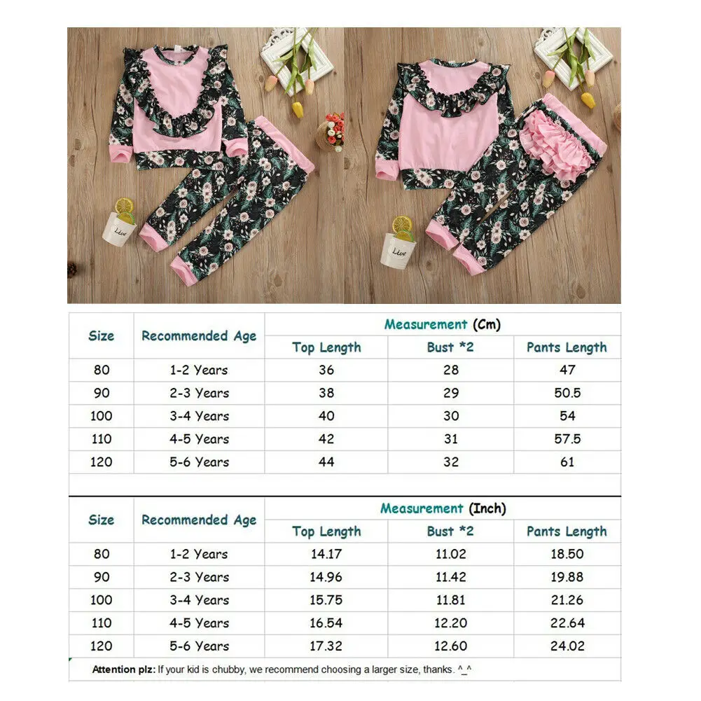 

Spring Autumn Kids Cotton Clothes Sets Baby Girls Sports Long Sleeve T-Shirt Pants 2pcs Fashion Children Casual Tracksuits 1-6Y