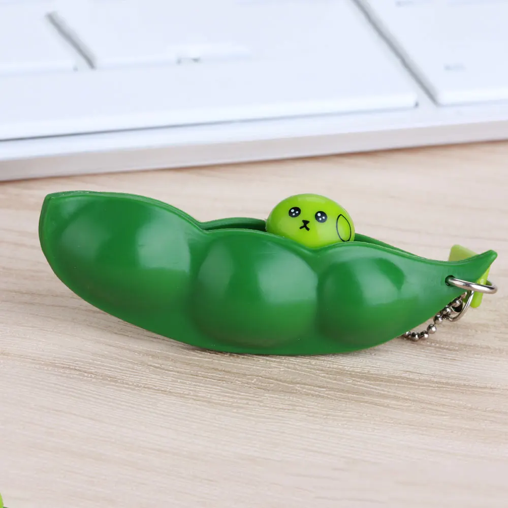 Бобы сжимаемые бриллианты с брелоком бесконечные эдамамы выражение горошина