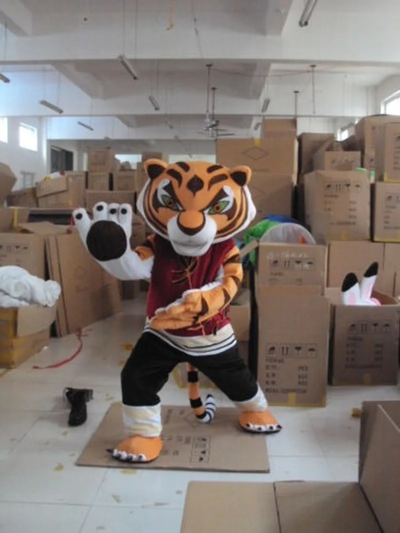 Новый Tigress костюм талисмана тигра Хэллоуин унисекс COS для взрослых нарядное