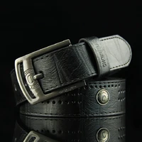 high quality genuine leather belts for men brand strap male buckle fancy vintage jeans cowboy cintos