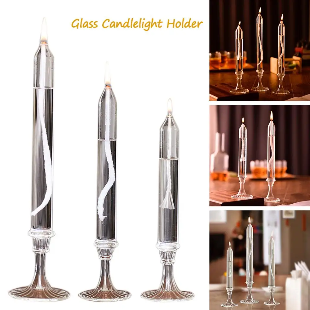 Скандинавский стеклянный подсвечник романтичный креативный украшение для дома