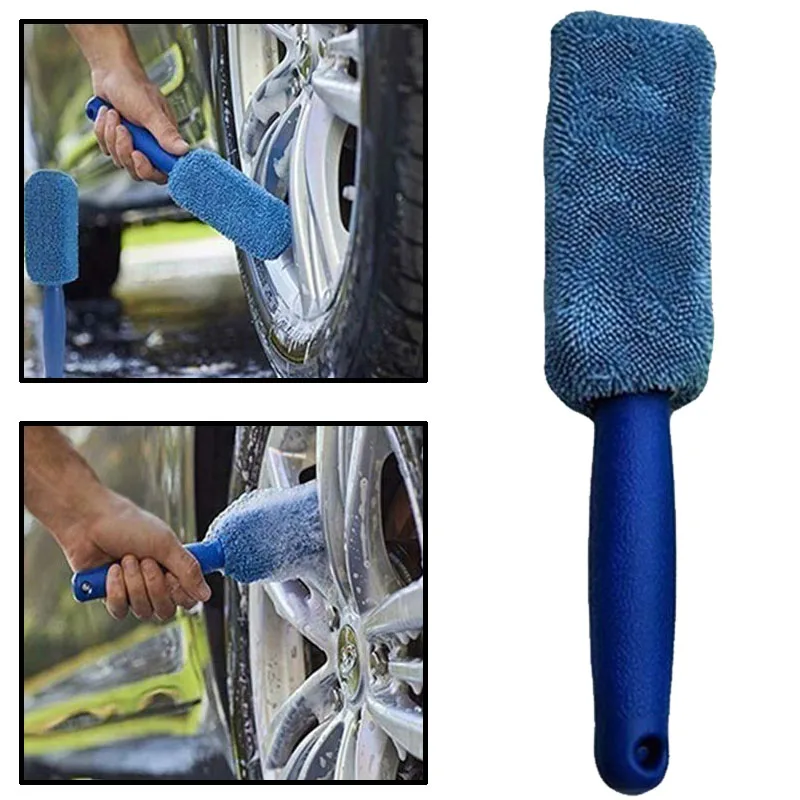

Universal Car Wheel Brush Car Detailing Tools Cleaning Wash Sponges Tool Handle Mud Remover Cleaning Supplies Car Accessories