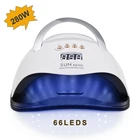 Новинка 2022, УФ-лампа SUN X6 Max для сушки гель-лака, 66 светодиодов, таймер с автоматическим датчиком, инструменты для маникюра