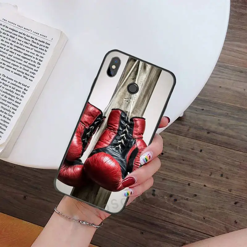 

Boxing Gloves Phone Case For Xiaomi Redmi 5 7 7A mi 8 lite note 4 5 7 8 pro