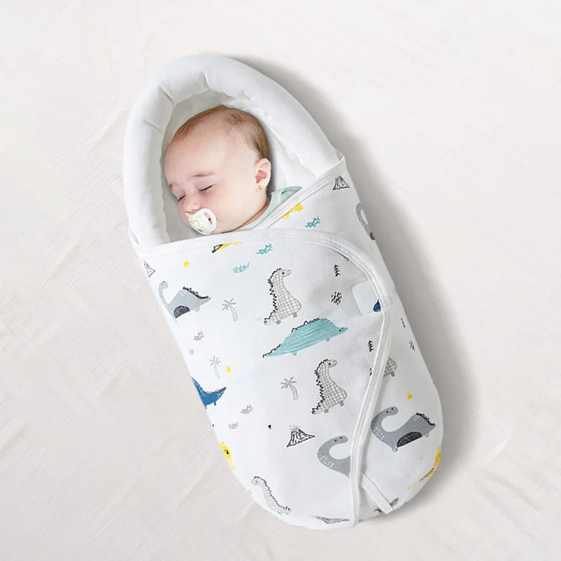 Newborn Baby Sleeping Bag Ultra-Soft Thick Warm Blanket Pure Cotton Cocoon Infant Boys Girls Clothes Nursery Wrap Swaddle Bebe