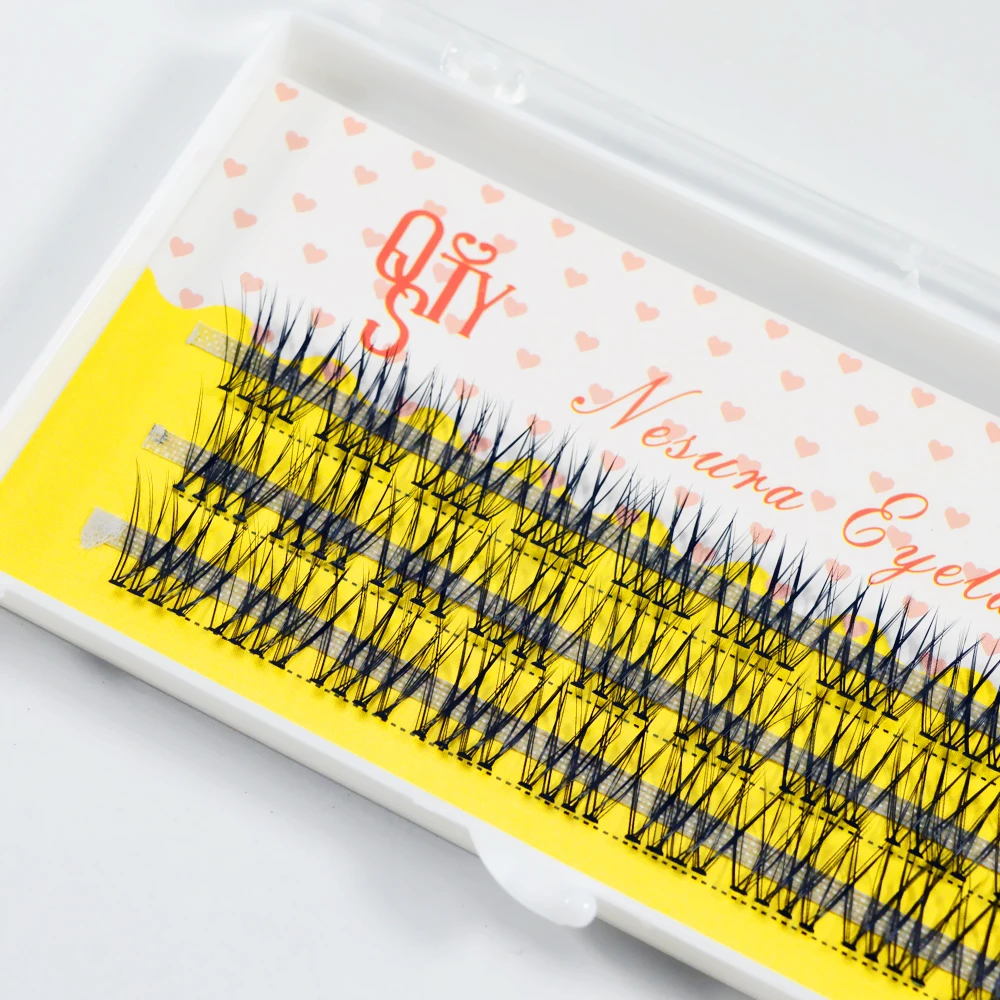 

10D 120 pairs Natural individual grafted eyelashes Natural extension eyelashes 0.1 C curvature mink hair false eyelashes
