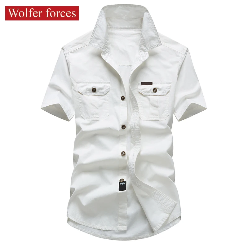 Short Sleeve Man Shirts High Quality Clothing Fashion Men's Social Shirt Male Summer Clothes Camisa Camiseta Masculina Camisas