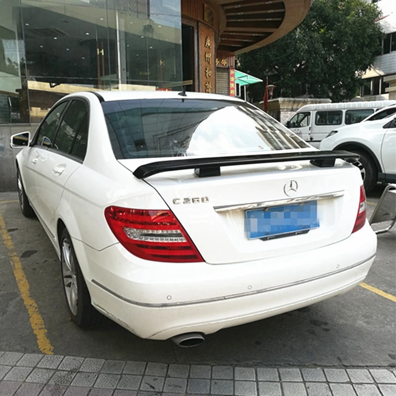 

For Benz W204 Spoiler ABS Material Car Rear Wing Primer Rear Spoiler For Benz W204 C180 C200 C260 Spoiler 2010-2014