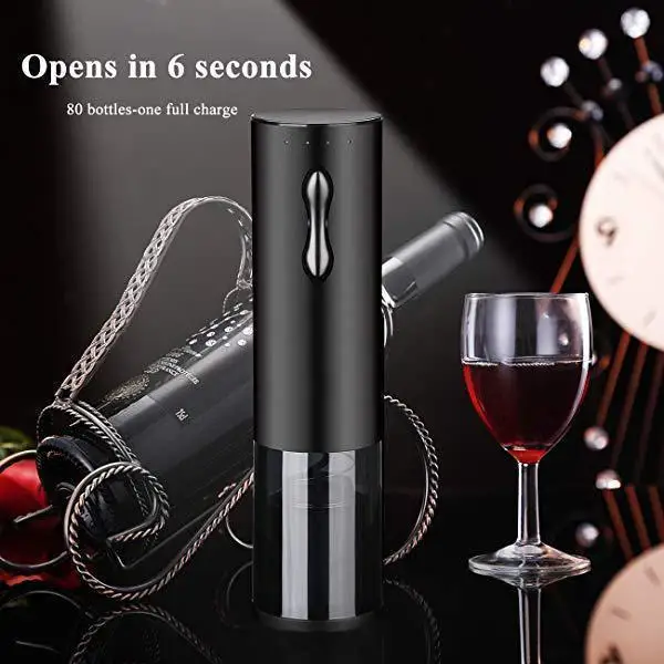

1pc Electric Wine Bottle Opener Household Kitchen Tool 28x8x8cm Low Noise Open in 6 Seconds Electric Wine Bottle Opener