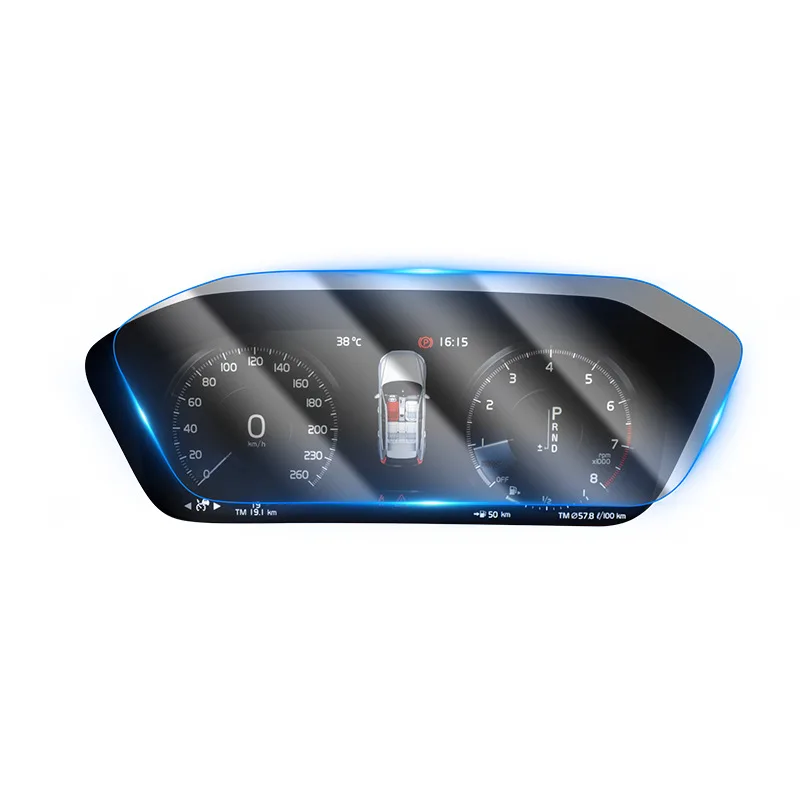 

Модификация ТПУ Защитная пленка для приборной панели автомобиля пленка для дисплея с центральным управлением для Volvo XC60 S90 2017-2020 Стайлинг ин...