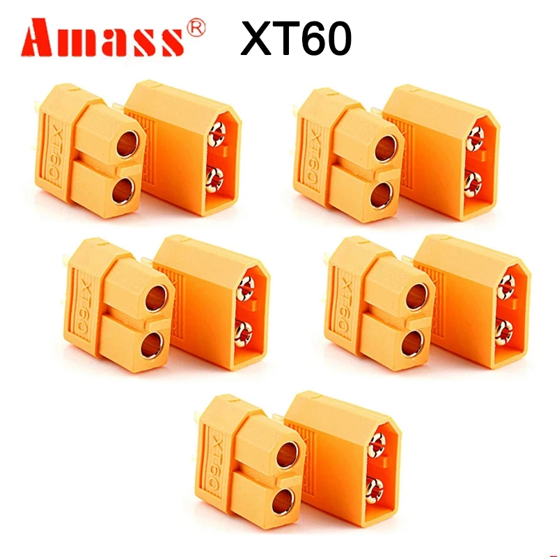 5 пар разъемов Amass XT90S XT90 XT60 XT60H XT30 MR30 MR60 MT30 MT60 XT60I XT60W XT60PW XT30PW T-type PW XT150 AS150 EC5 | Игрушки
