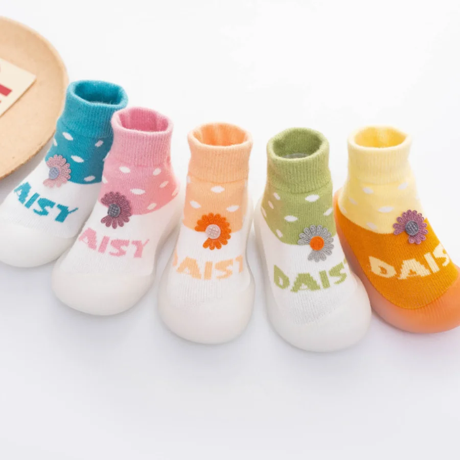 Обувь для маленьких девочек Повседневная Милая обувь мальчиков носки малышей