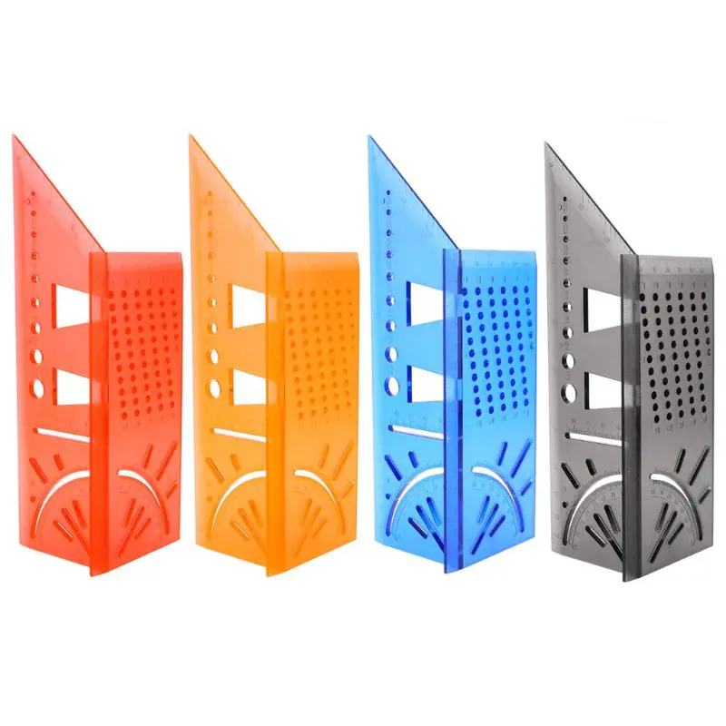 Деревообрабатывающая квадратная линейка 3D макет Митра Калибр Угол транспортир