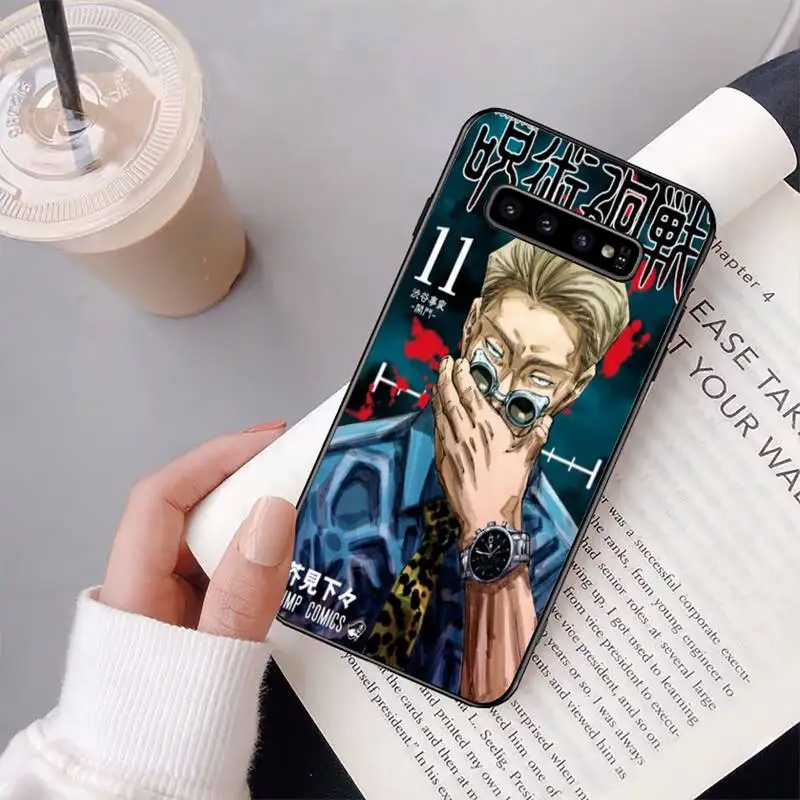 

Jujutsu Kaisen Phone Case For Samsung S20 Ultra S10 S10e S8 S9 Plus S7 Edge Note 10 9 8 Black Soft TPU Cove Fundas