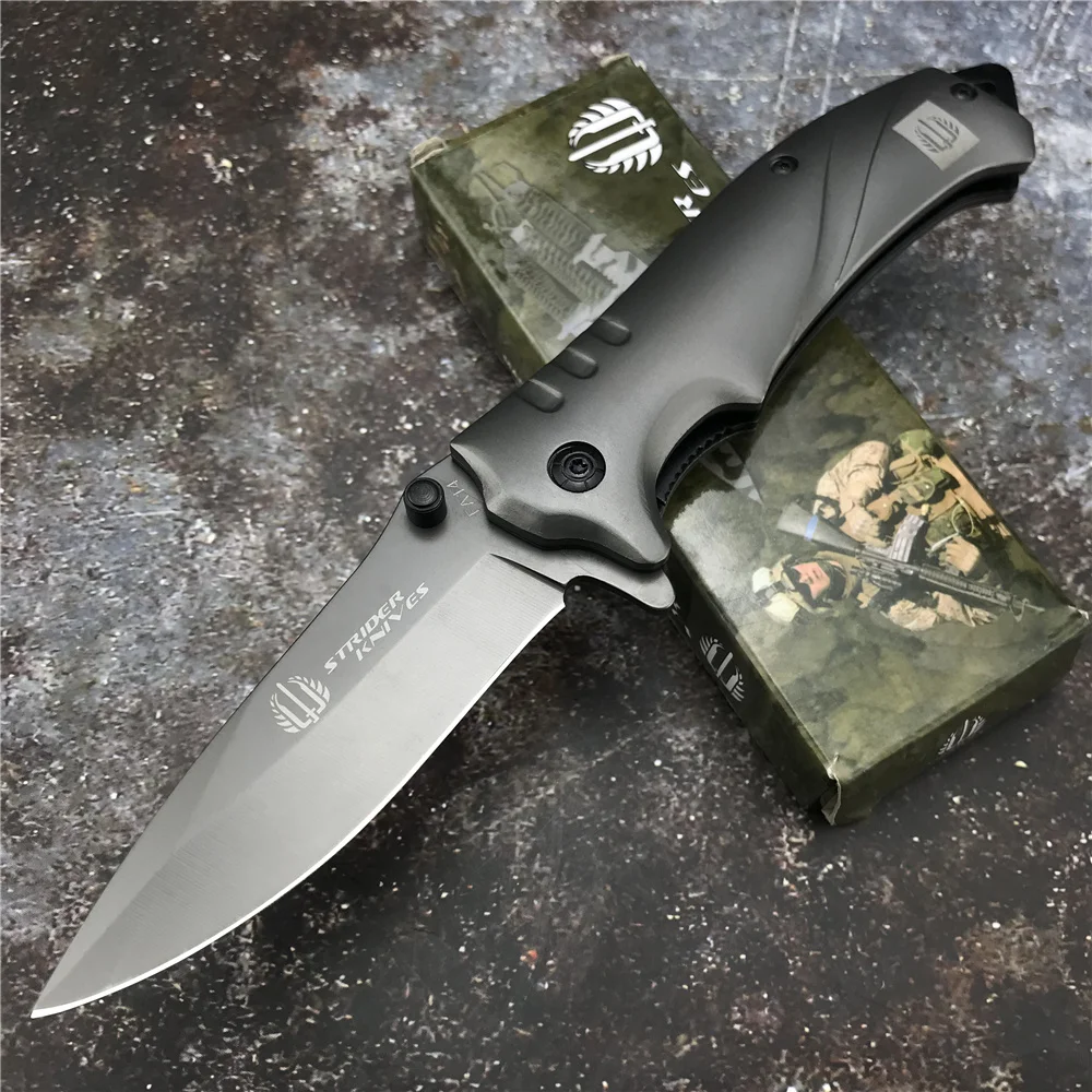 

Strider Fa14 Tactical Folding Titanium Blade Knife Aluminum Handle Outdoor Camping Hunting Survival Clasp Hand Tools