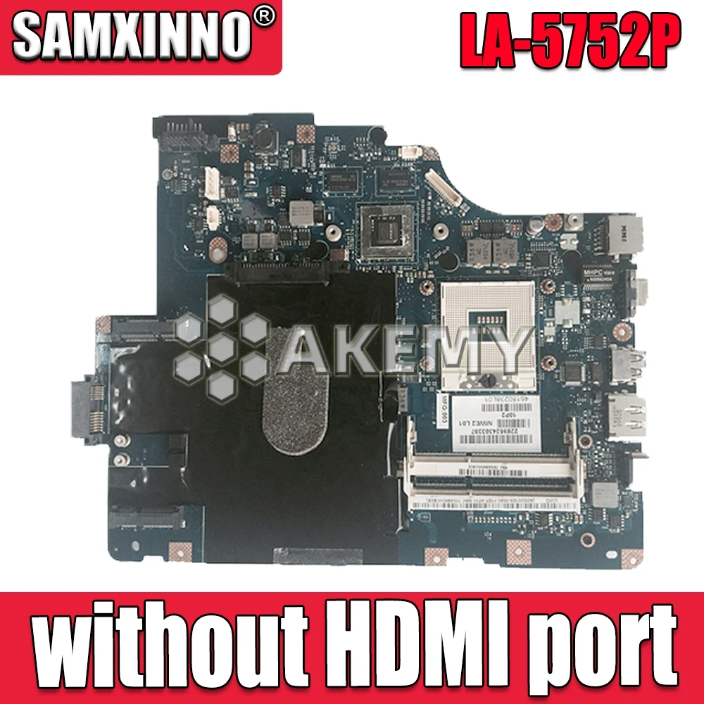 LA-5752P материнская плата для For Lenovo G560 Z560 ноутбука (без порта HDMI) Тестовая |
