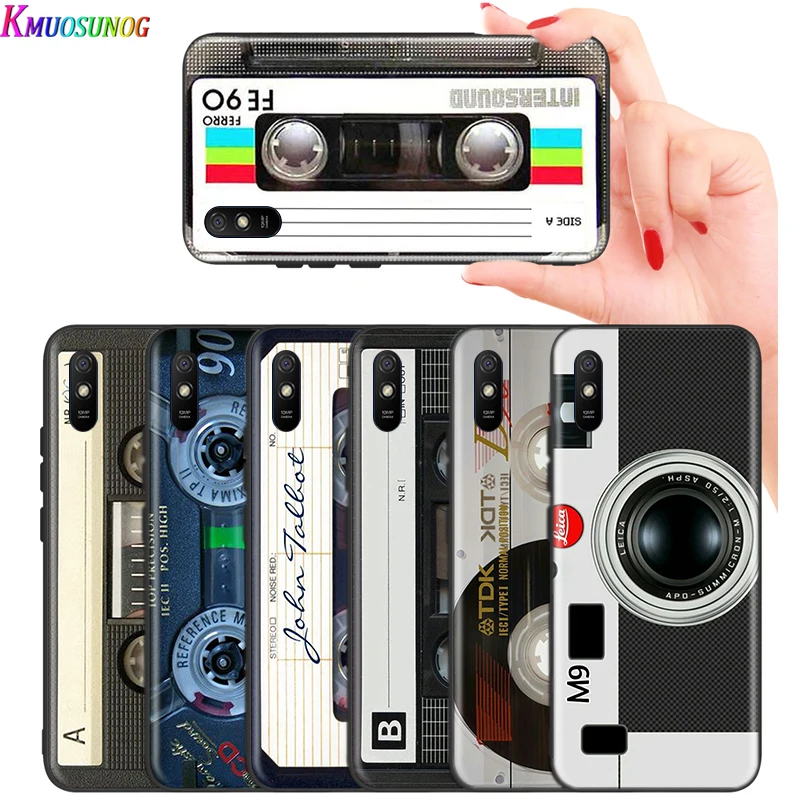 

Classical Cassette Tape For Xiaomi Redmi K30 Ultra 10X 9C 9A 9 Prime GO K20 8A 8 7A 7 S2 6A 6 5 4X Pro 5G Black Phone Case
