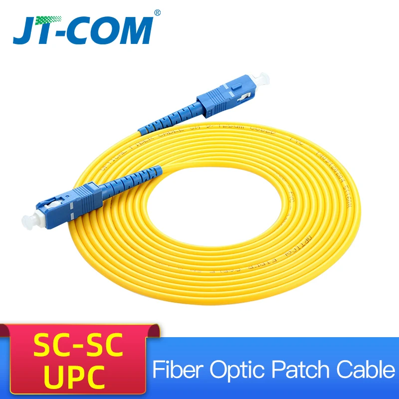10 шт. 3 м SC-SC волоконно-оптический патч-корд SC/UPC SM SX 2,0mm 9/125um FTTH волоконно-оптических кабелей одномодовый оптический перемычка косичка