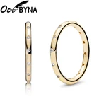 Octbyna модное Золотое роскошное очаровательное Брендовое кольцо с кристаллами для женщин высококачественные обручальные кольца Подарки Прямая поставка