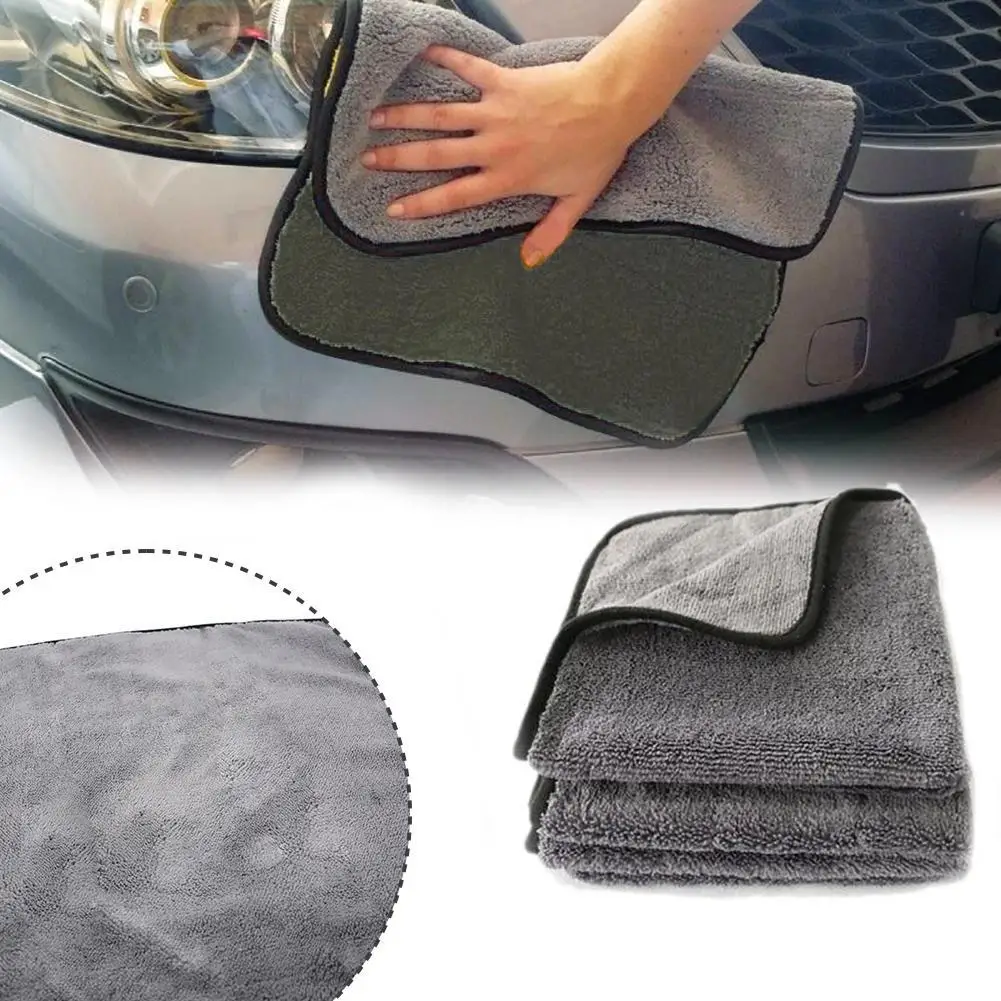 

Microfiber Auto Wash Towel Car Cleaning Drying Cloth Car Hemming Detailing Cloth Car Care Wash Towel 40CM E4F1