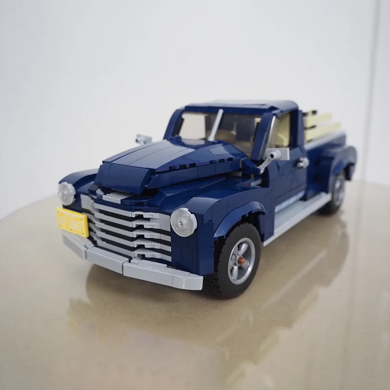 

Новая модель классического пикапа MOC - 10265 Mustangs, модифицированная версия, автомобили, строительные блоки, автомобили, кирпичи, Сборная модель...