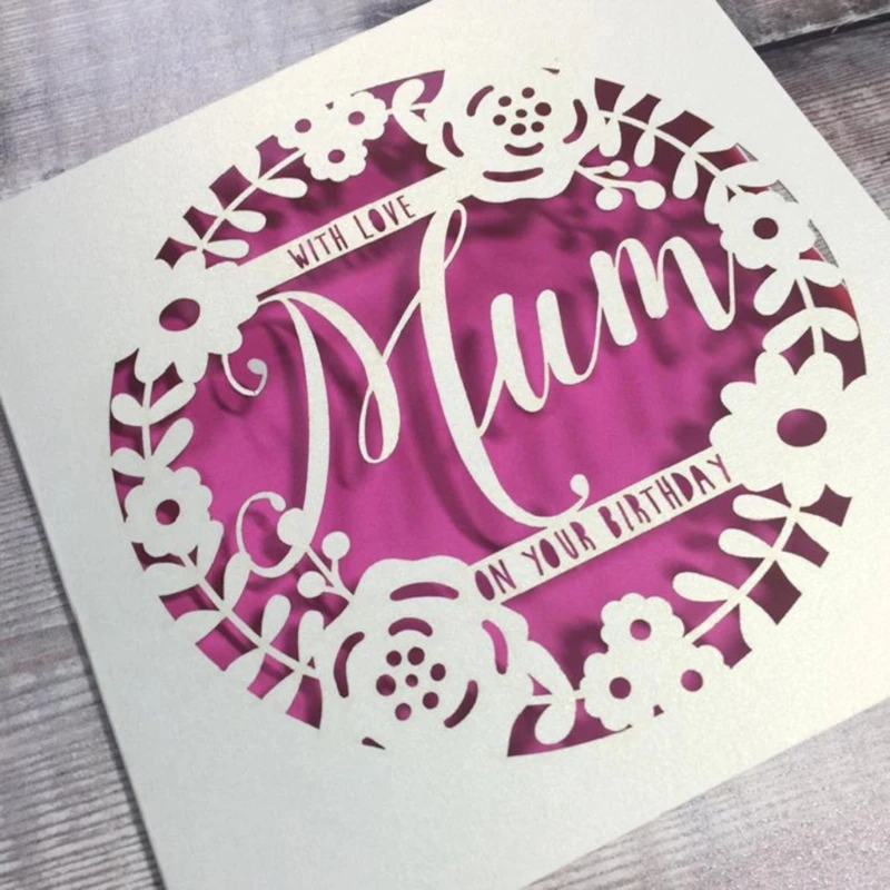 WSND Love Mom Metal Cutting Dies Stencil Scrapbooking DIY Album Stamp Paper Card Embossing Decoration Craft | Дом и сад