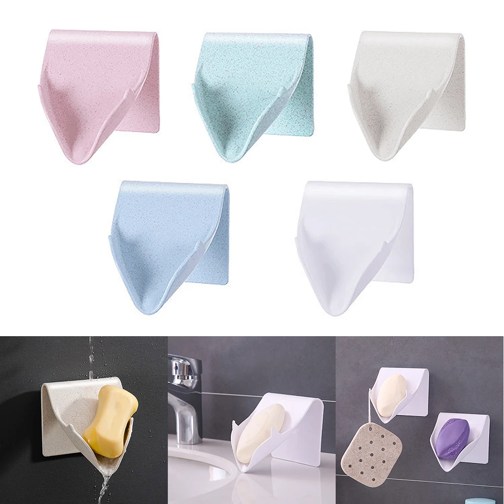 Держатель для мыла на присоске без отверстий дренаж коробочка мыльница