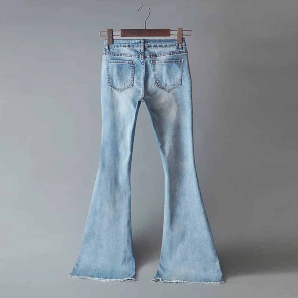 Women Jeans Pants Classic Leisure Hippie Loose Wide Leggings Skinny Autumn Denim All-match Pant Full-length Trendy Trousers